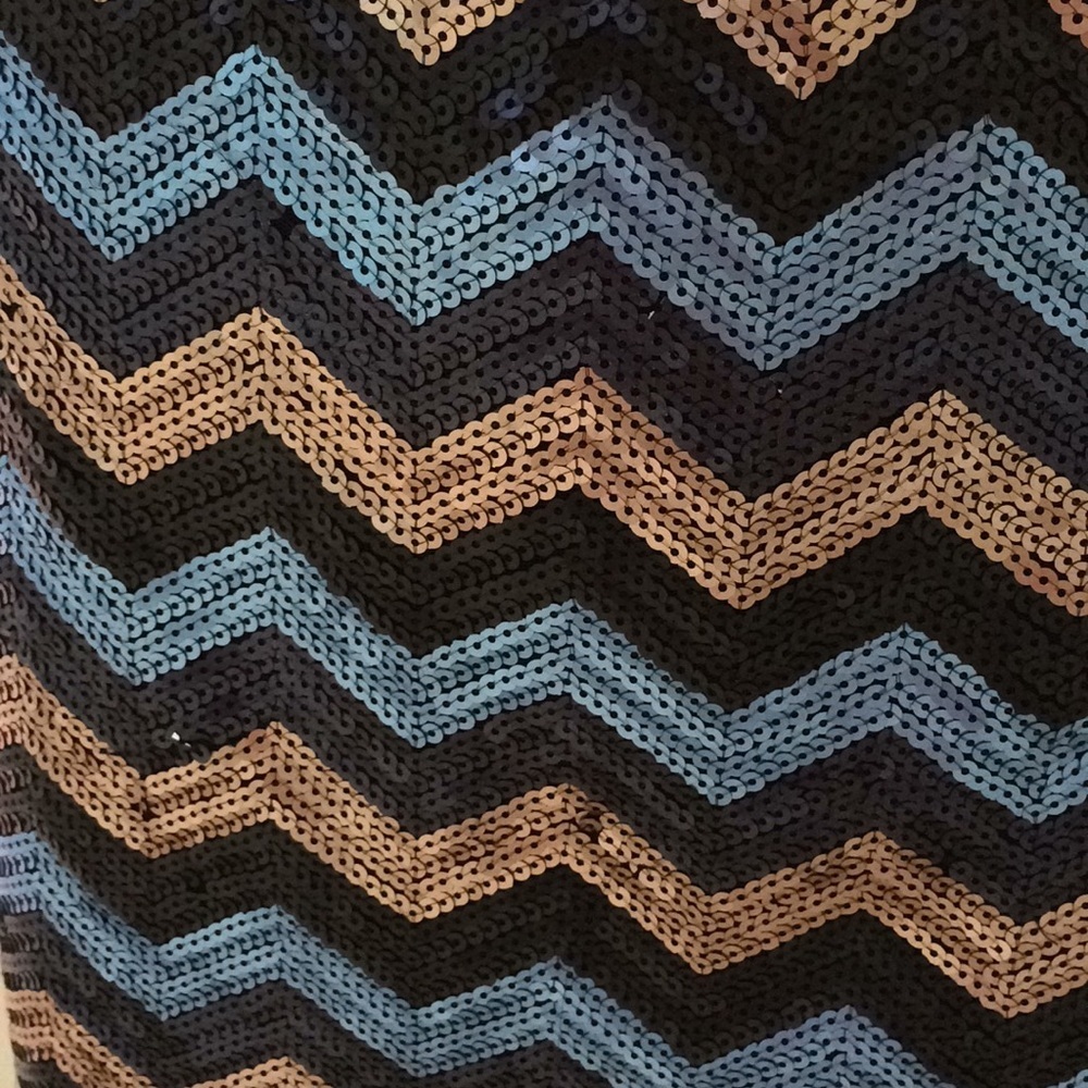 Umgee Size L Multi Colored Sequined Mini Skirt - image 2